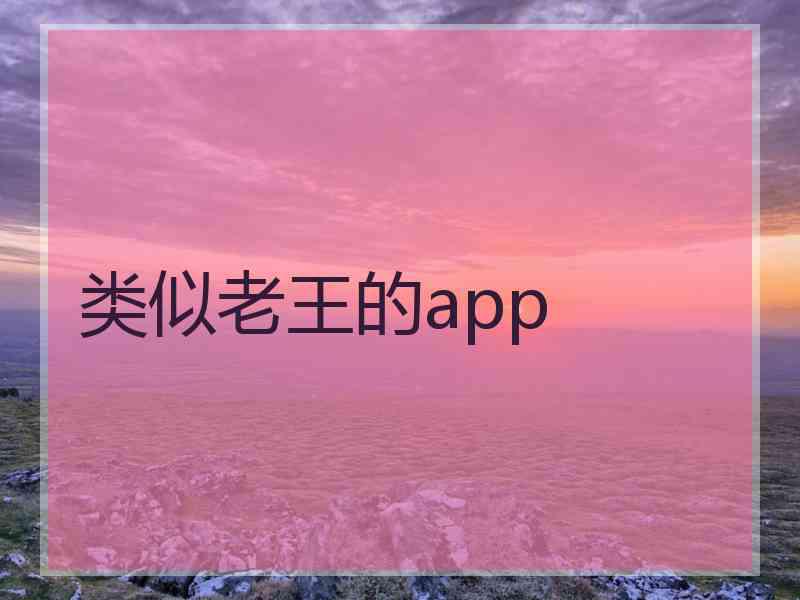 类似老王的app