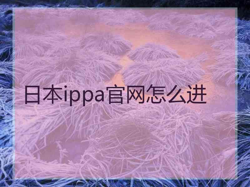 日本ippa官网怎么进