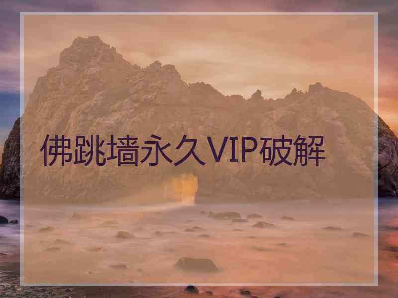 佛跳墙永久VIP破解