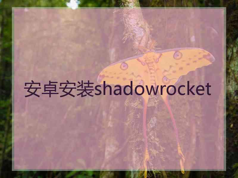 安卓安装shadowrocket