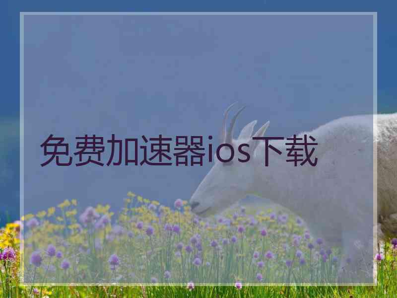 免费加速器ios下载