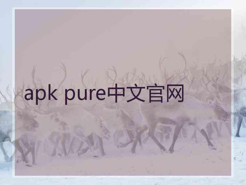 apk pure中文官网