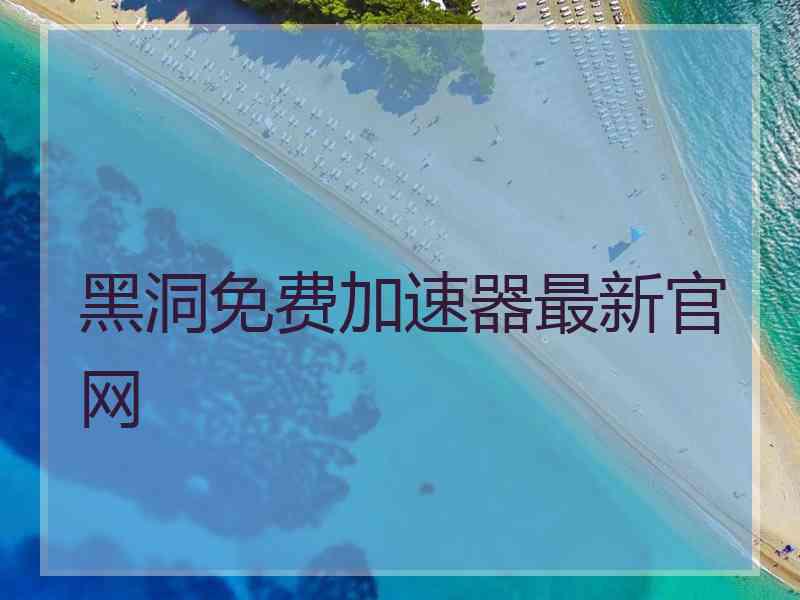 黑洞免费加速器最新官网