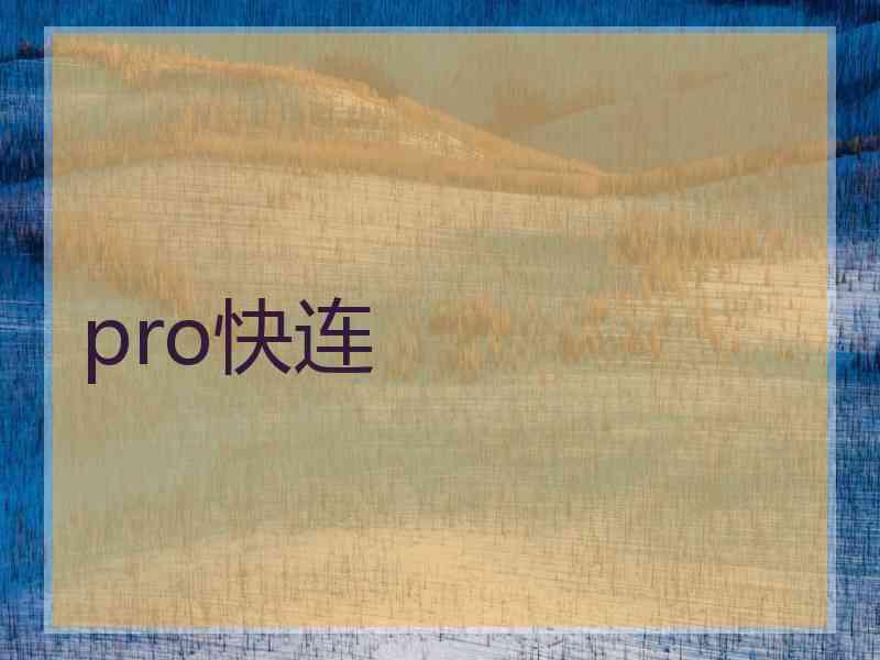 pro快连