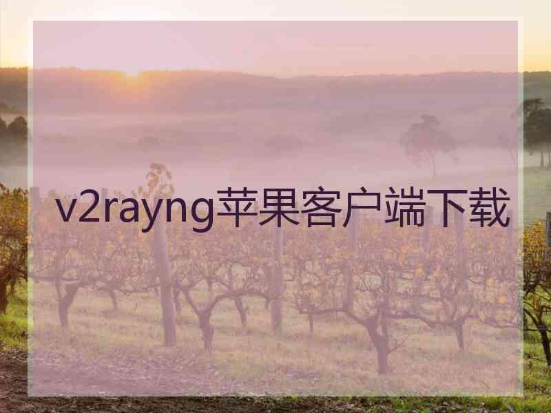 v2rayng苹果客户端下载