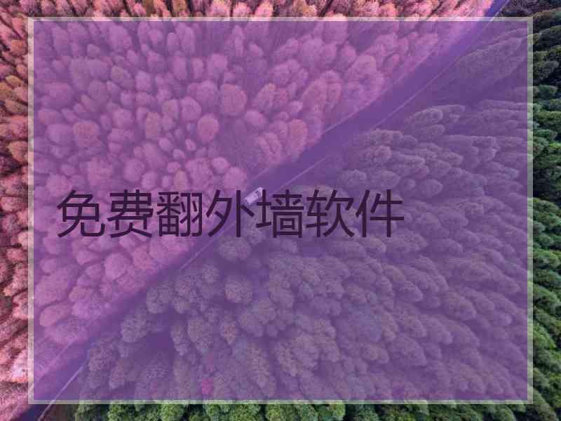 免费翻外墙软件