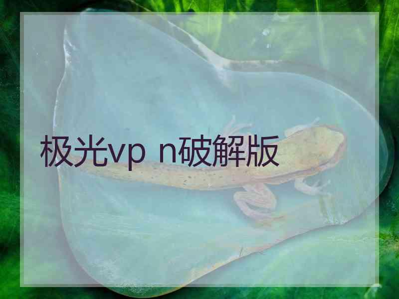 极光vp n破解版