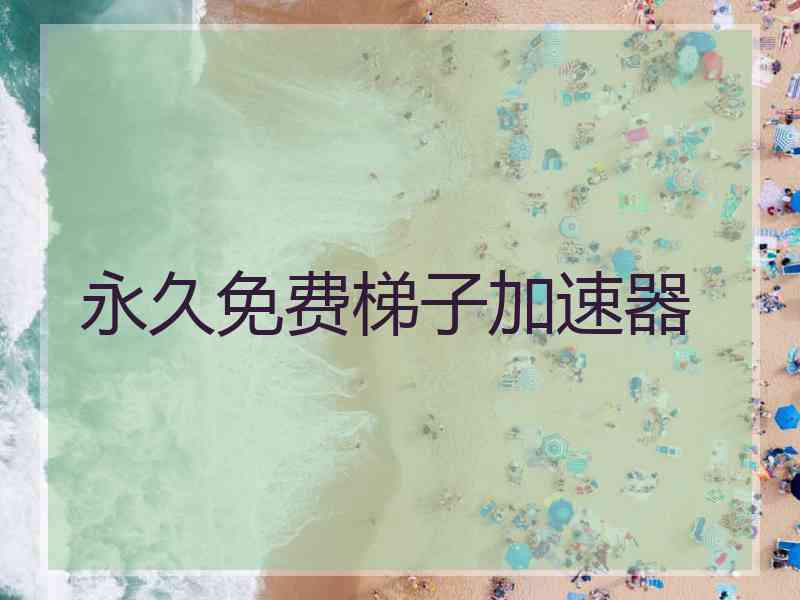 永久免费梯子加速器