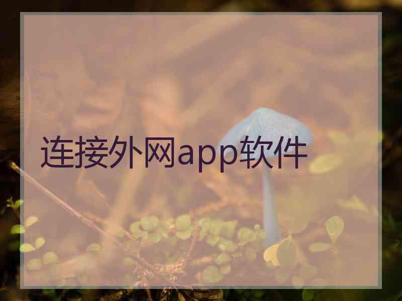 连接外网app软件