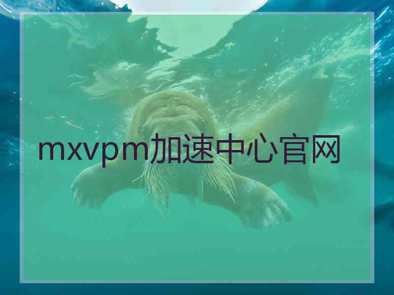 mxvpm加速中心官网