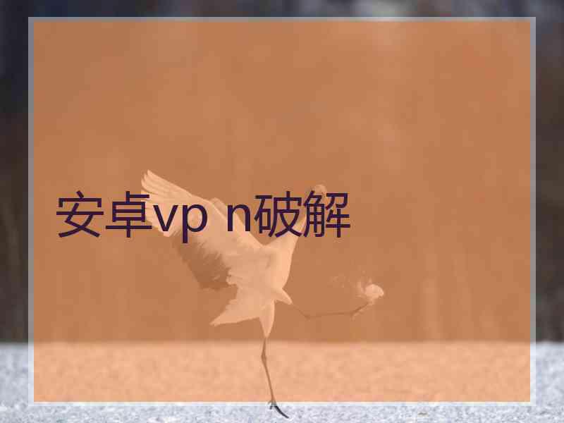 安卓vp n破解