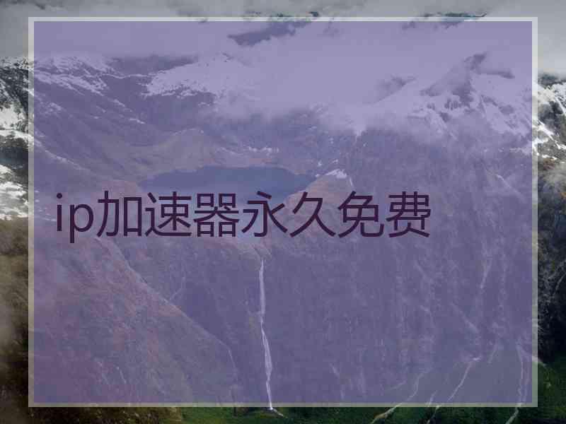 ip加速器永久免费