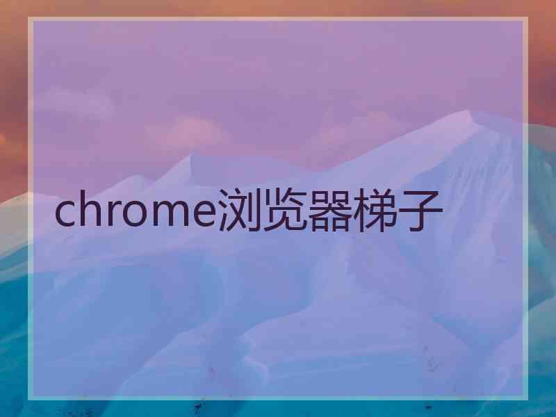 chrome浏览器梯子