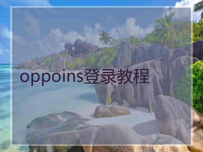 oppoins登录教程