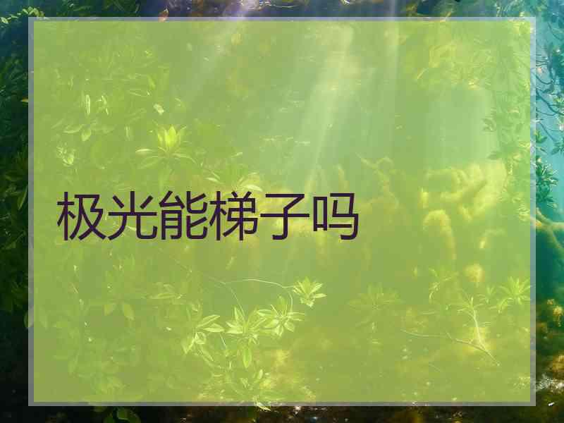 极光能梯子吗