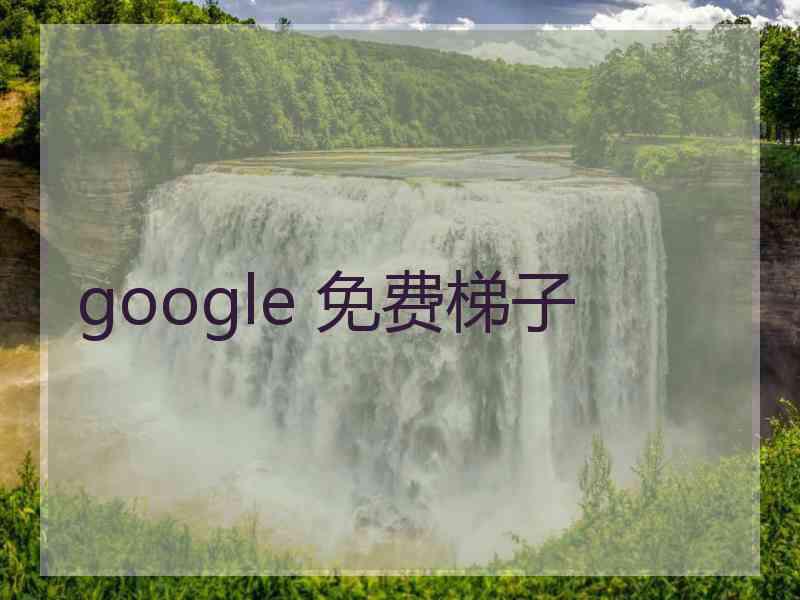 google 免费梯子