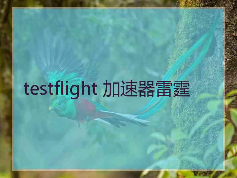 testflight 加速器雷霆