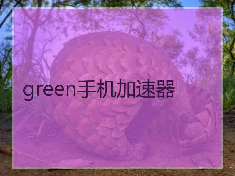 green手机加速器