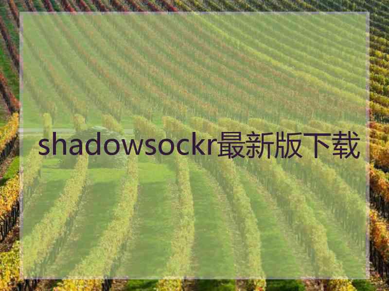 shadowsockr最新版下载