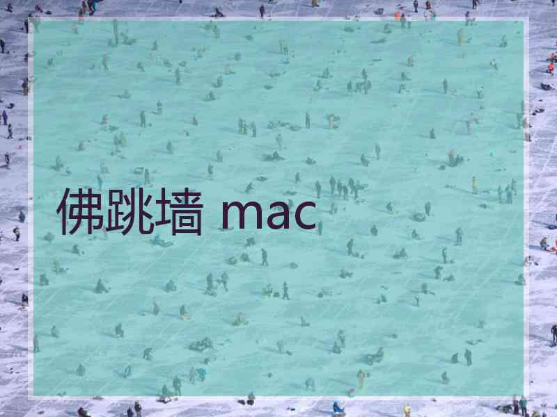 佛跳墙 mac