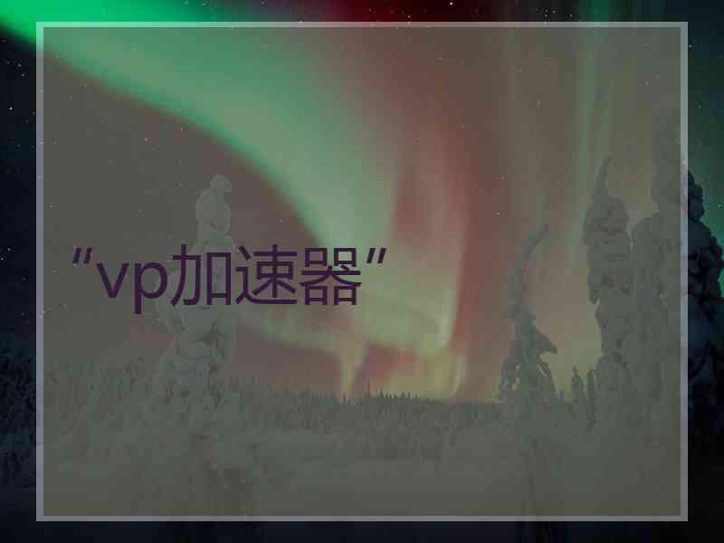 “vp加速器”