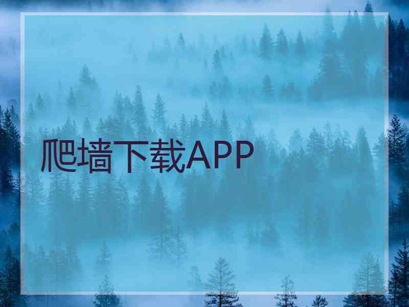 爬墙下载APP