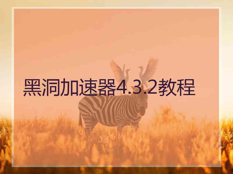 黑洞加速器4.3.2教程