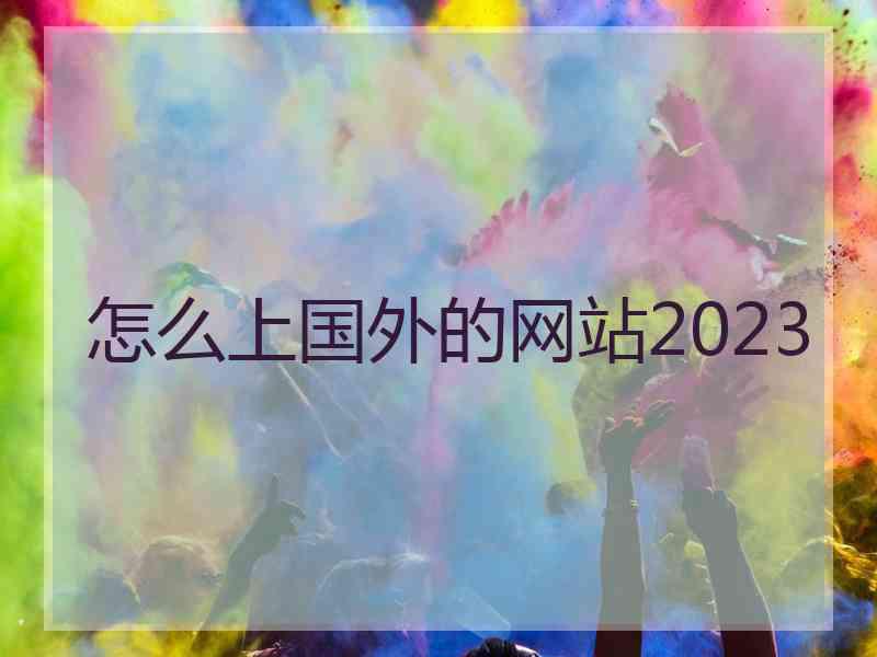 怎么上国外的网站2023