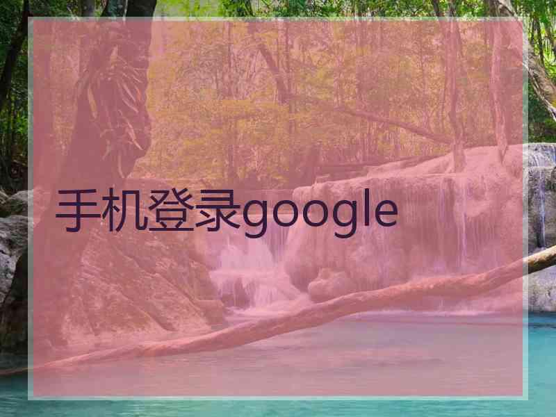 手机登录google