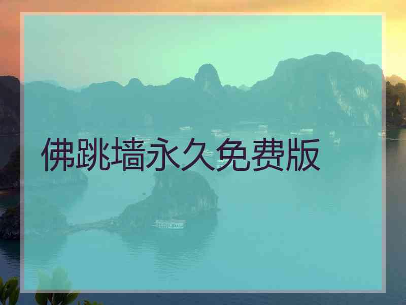 佛跳墙永久免费版