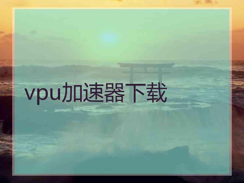 vpu加速器下载