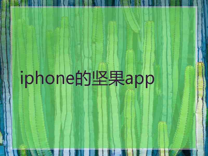 iphone的坚果app