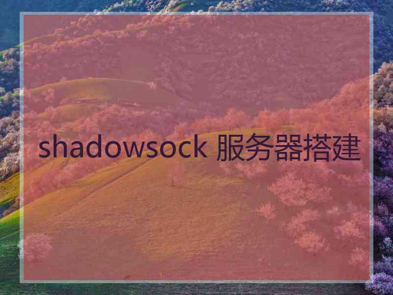 shadowsock 服务器搭建