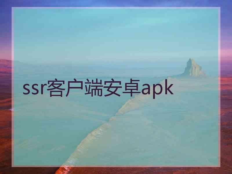 ssr客户端安卓apk