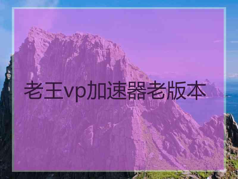 老王vp加速器老版本