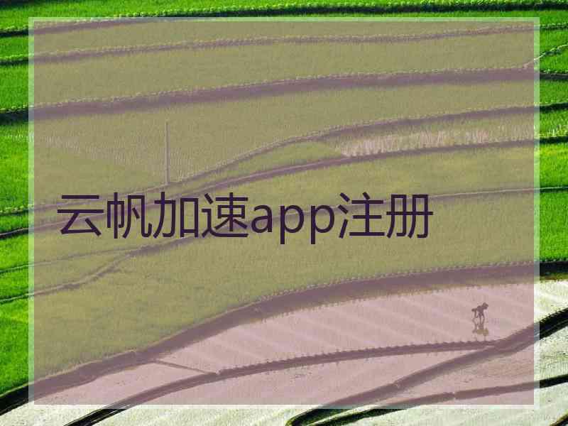 云帆加速app注册