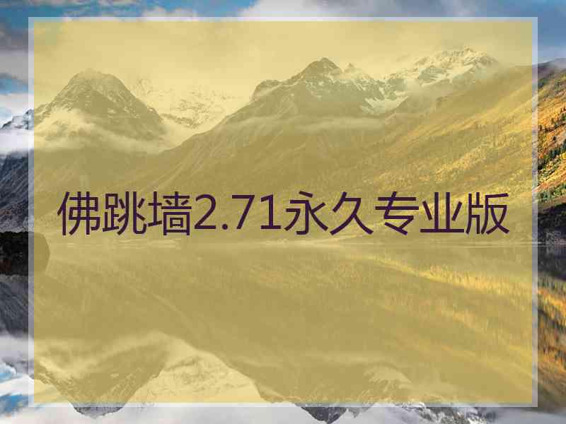 佛跳墙2.71永久专业版