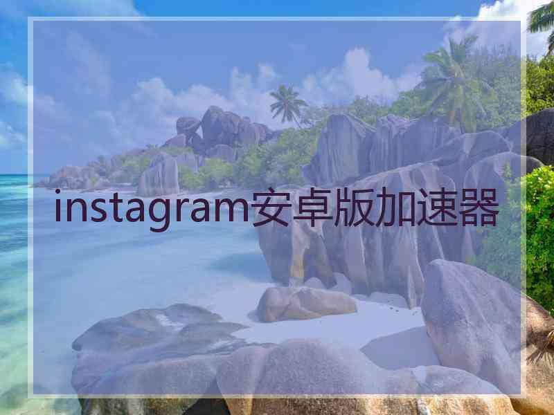 instagram安卓版加速器