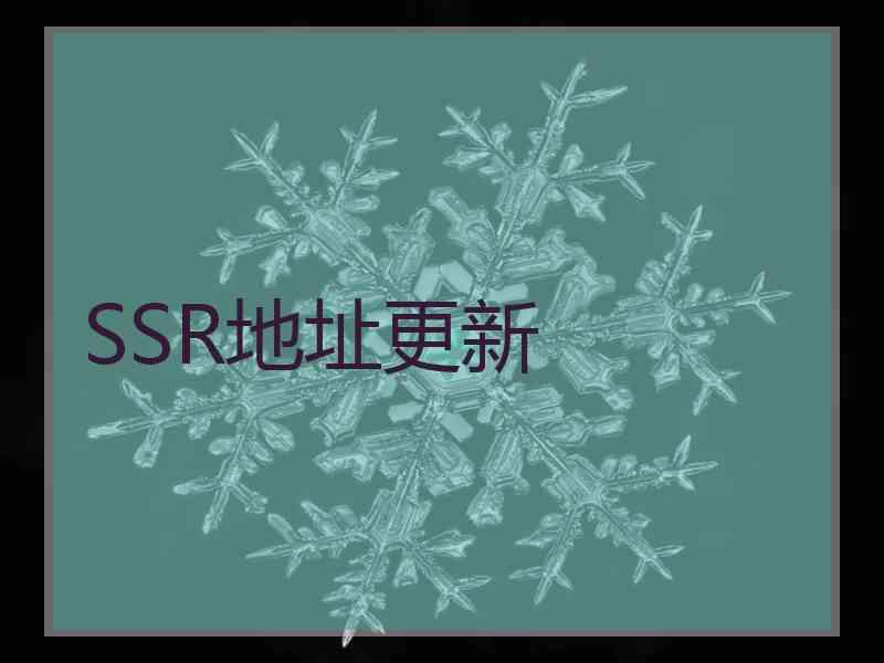 SSR地址更新