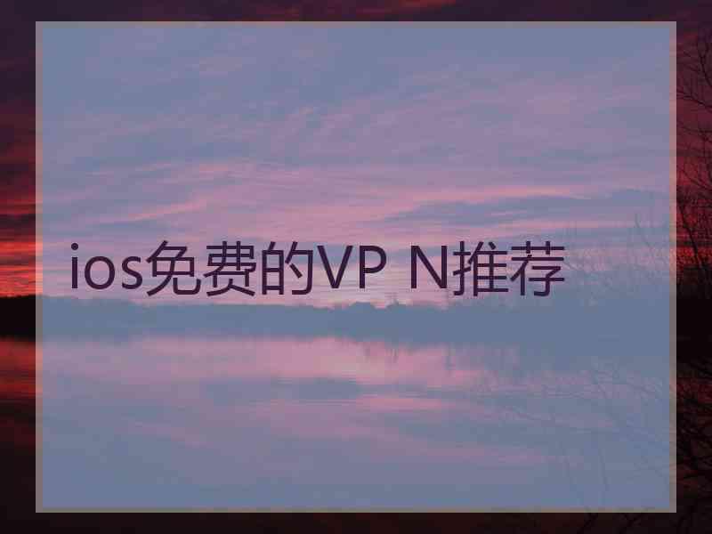 ios免费的VP N推荐