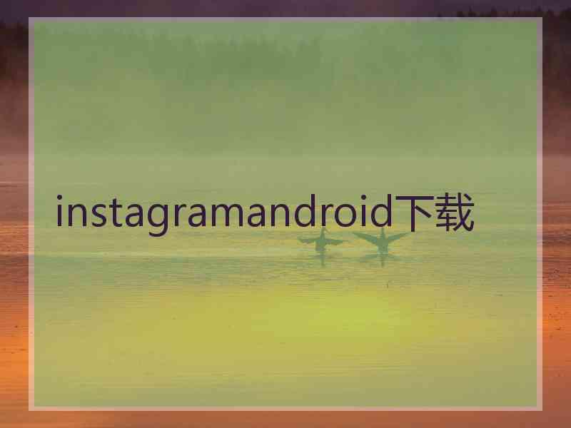 instagramandroid下载