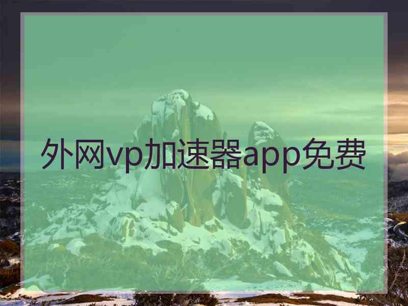 外网vp加速器app免费