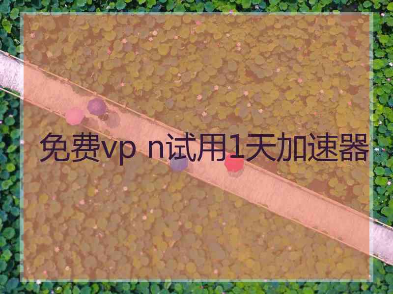 免费vp n试用1天加速器