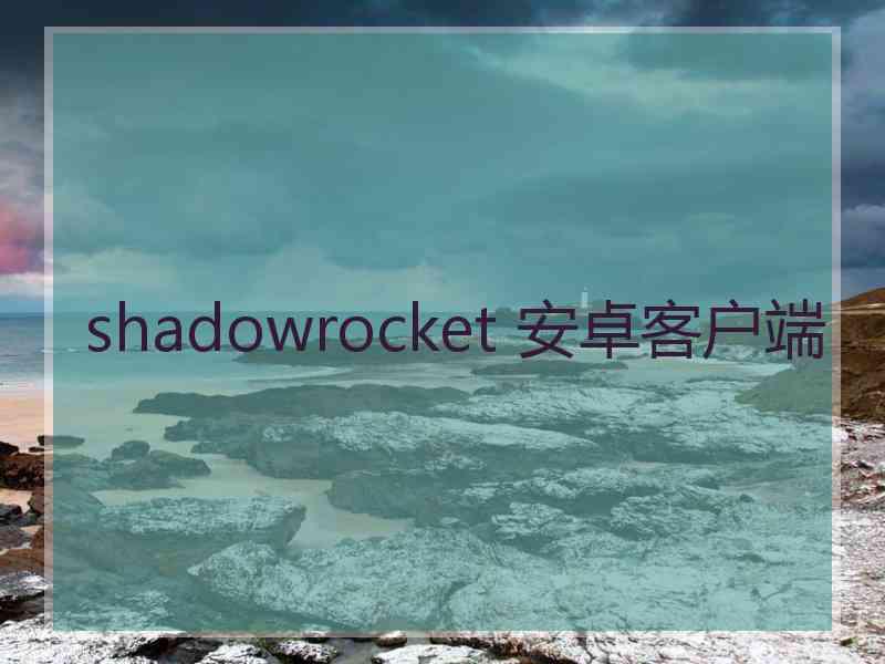 shadowrocket 安卓客户端