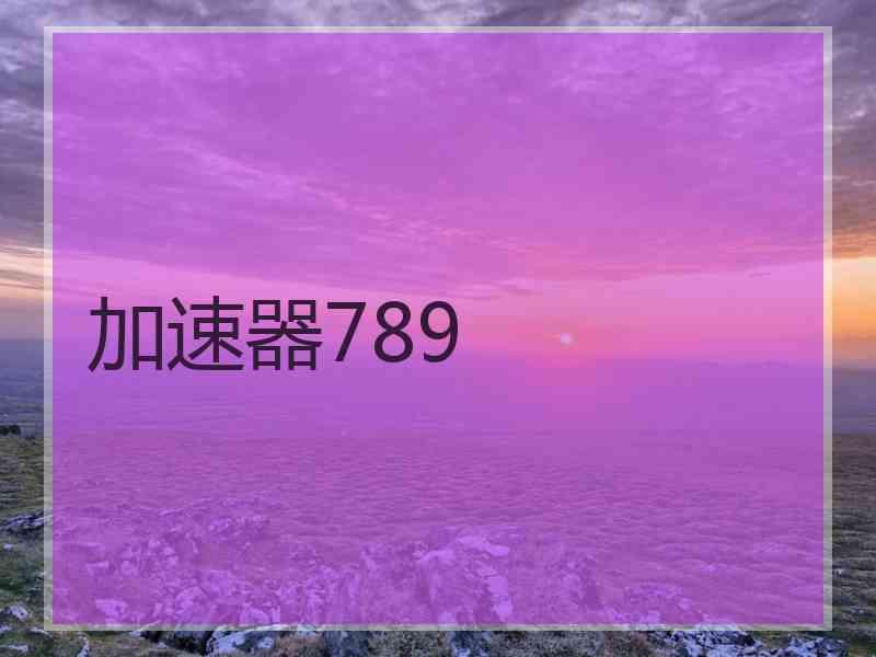 加速器789