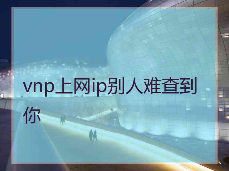 vnp上网ip别人难查到你