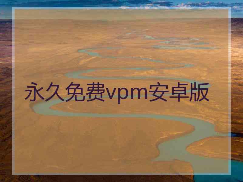 永久免费vpm安卓版