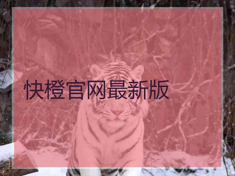 快橙官网最新版