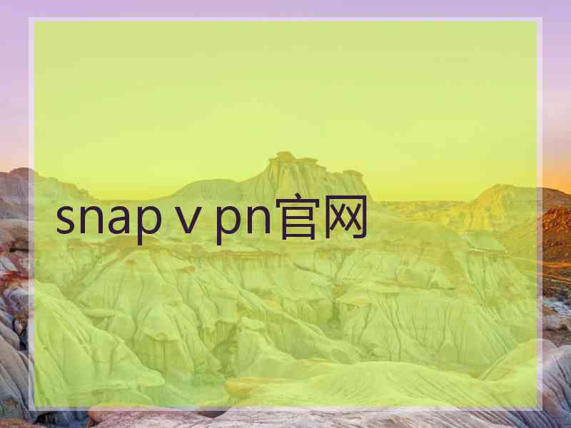 snapⅴpn官网